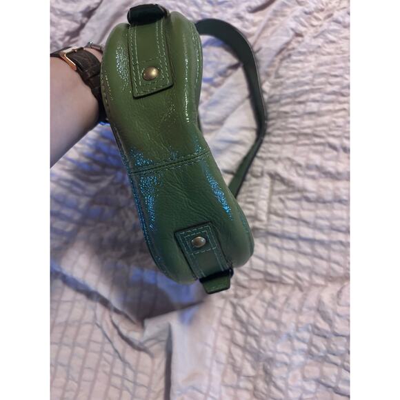 Coach Ergo Patent Leather Pleated Hobo – Apple Green main image 12
